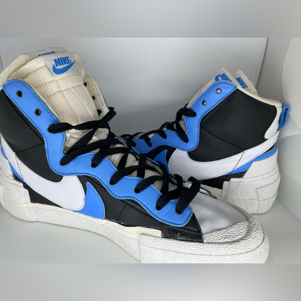 Size 11 - Nike Blazer Mid x Sacai Black Blue 2019